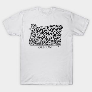 State of Oregon Maze T-Shirt